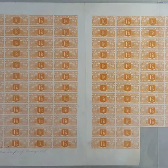 1940's 1/6d orange "THE METROPOLITAN HOSPITALS ...