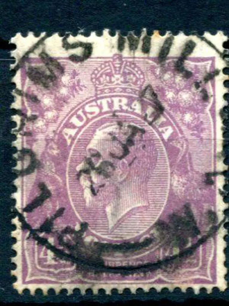 Pilgrims Mill C29 on 4½d violet KGV for 26 JA 27. ... Image 1++