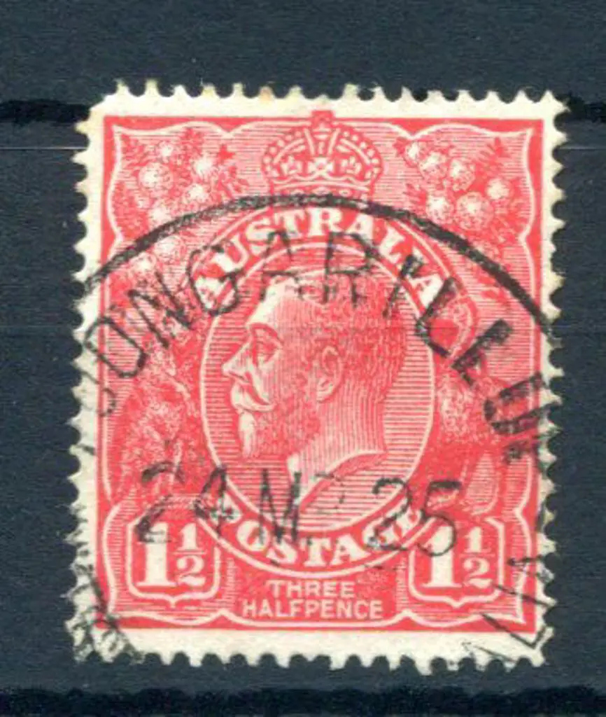 Yoongarillup A30 90% strike on 1½d KGV dated 24 MR ... Image 1++