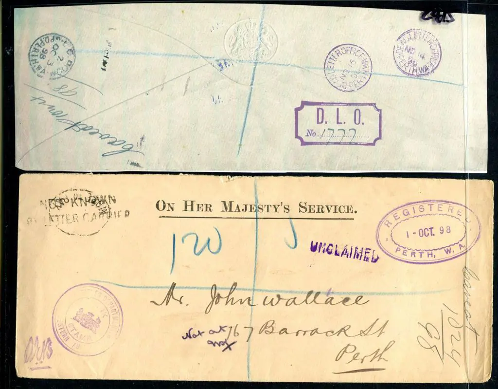 1898 (1st Oct) local OHMS registered cover to ... Image 1++
