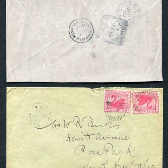 1900 (1st July) Lockville proving cover for 12 Bar ...