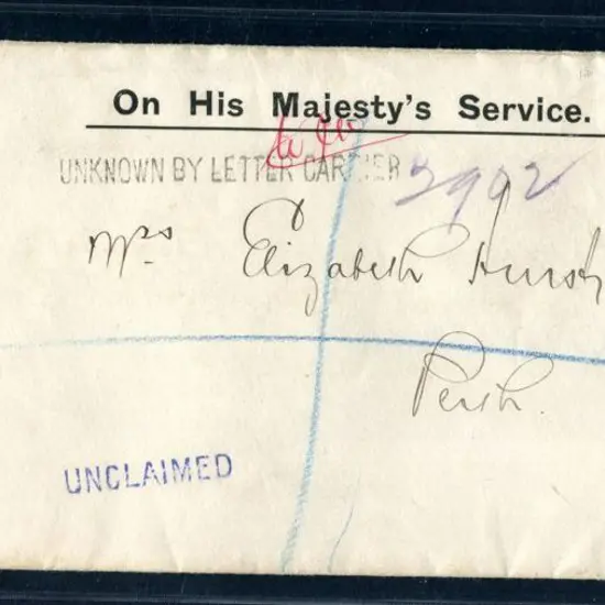1905 (11th Apr) Registered & returned OHMS cover ...