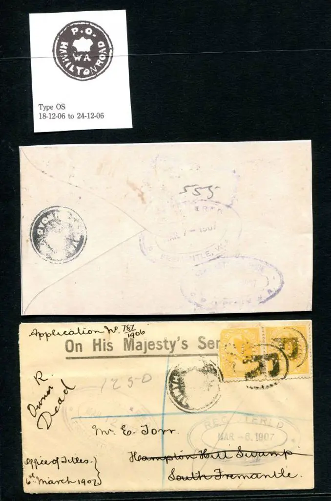 1907 (6th Mar) Registered, undelivered & returned ... Image 1++