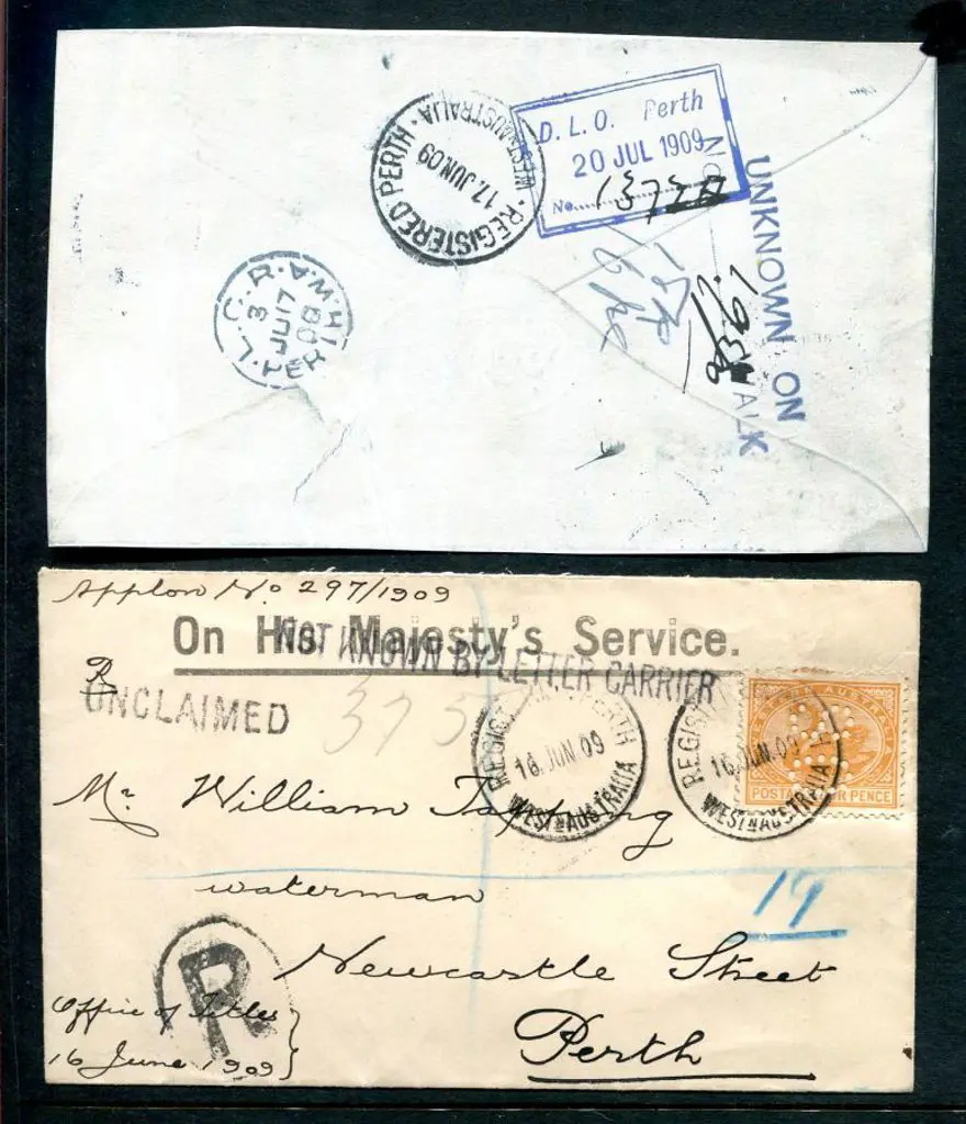 1909 (14th Jun)"On His Majesty's Service" env ... Image 1++