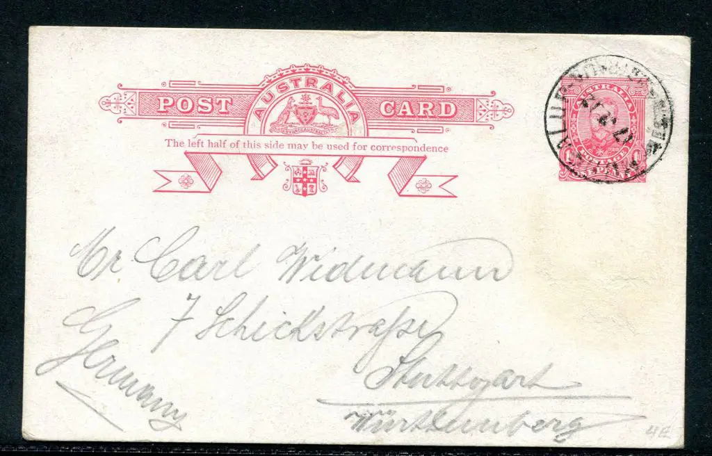 1912 (17th Jul) 1d red KGV Post Card cancelled by ... Image 1++