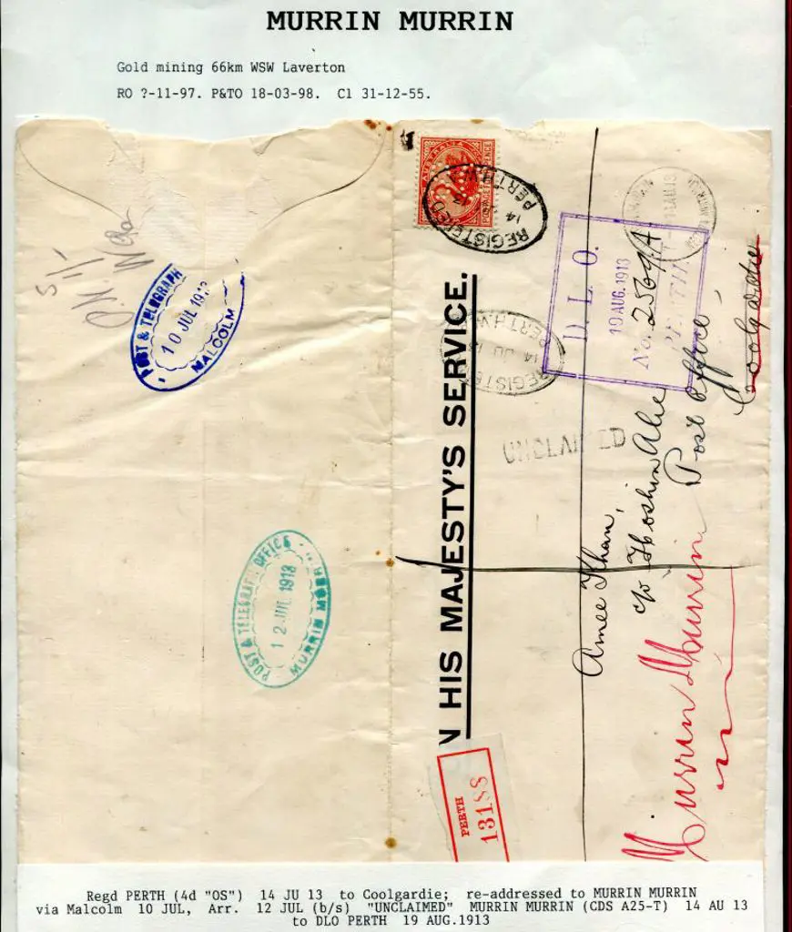1913 (14th Jun) Registered, Re-addressed & ... Image 1++