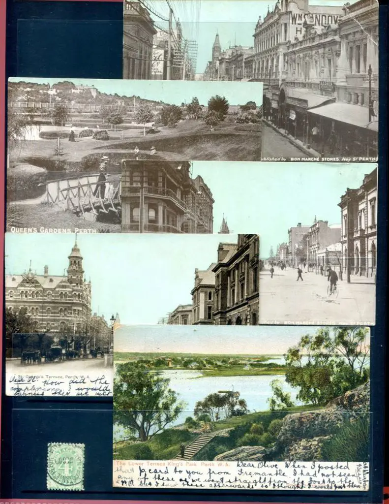 St Georges Terrace Perth fine unused, "Queen's ... Image 1++
