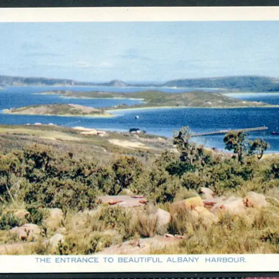 The Entrance to Beautiful Albany Harbour colour ...