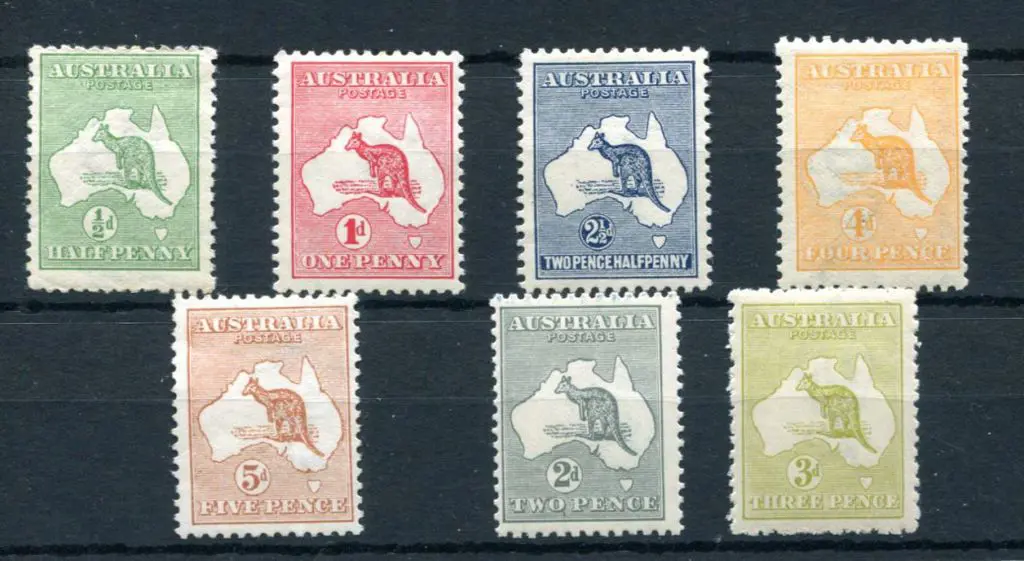 ½d, 1d, 2½d, 4d & 5d (vert crease) plus 3rd wmk 2d ... Image 1++