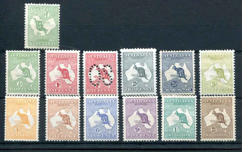 ½d to 2/- MLH plus ½d wmk inverted & 1d Die I ... Image 1++