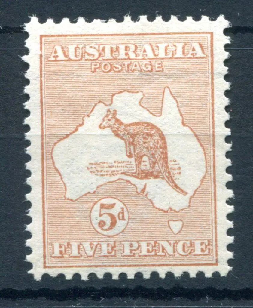 5d pale chestnut. MLH & well centred. SG 8, ACSC ... Image 1++