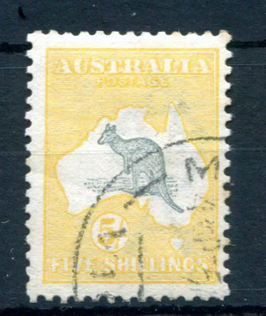 5/- grey & chrome fine used with Melbourne cds. ... Image 1++