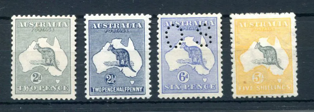2d grey with "scratch of coast at Albany" variety ... Image 1++