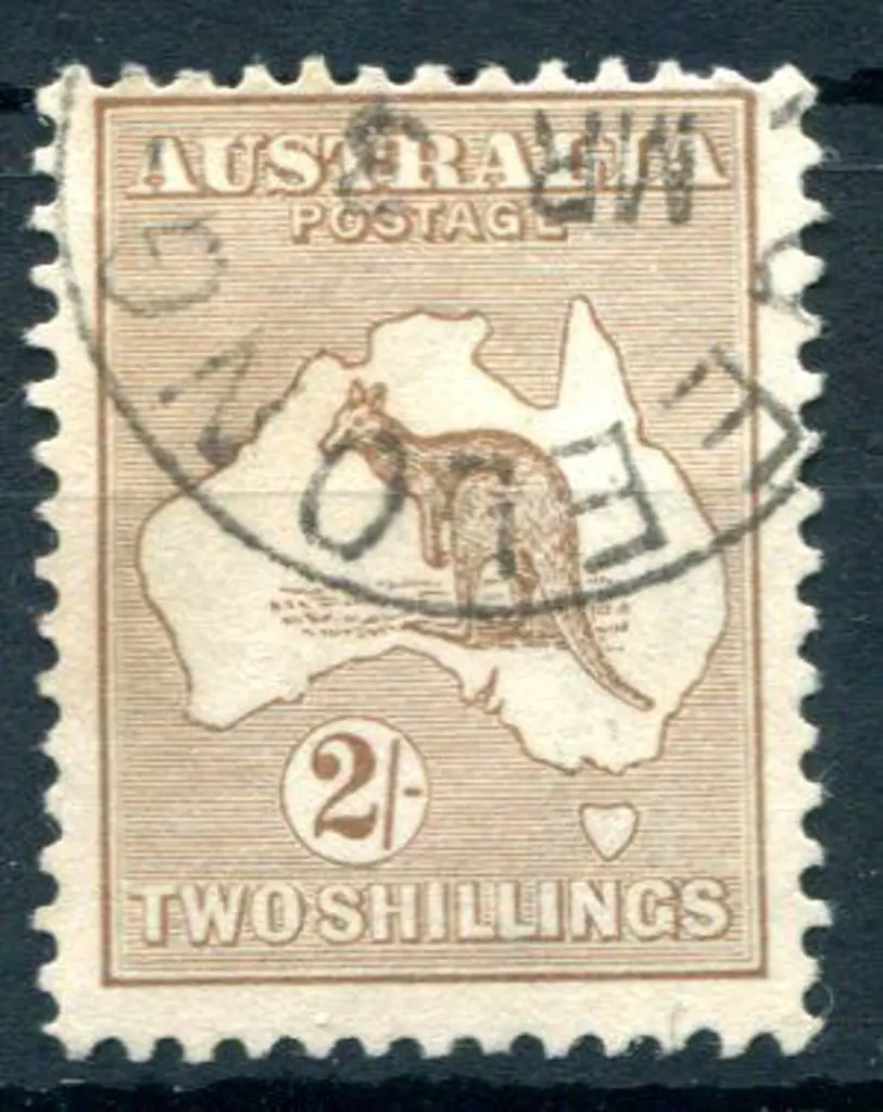 2/- light brown fine used with neat Geelong cds. ... Image 1++