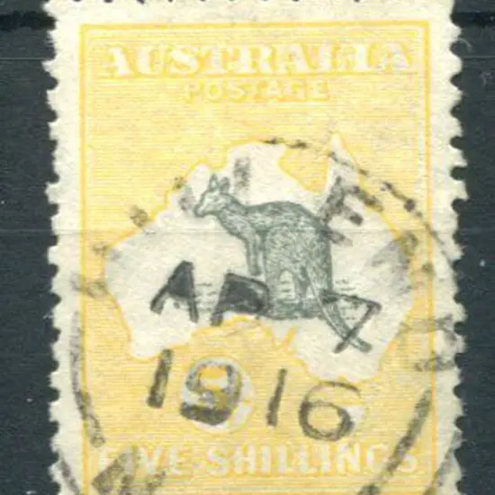 5/- deep grey & chrome with "shading breaks in ...