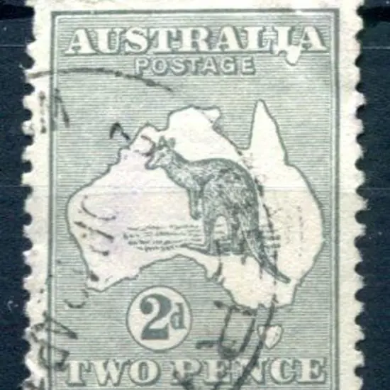 2d grey with "deformed "LIA" of AUSTRALIA" ...