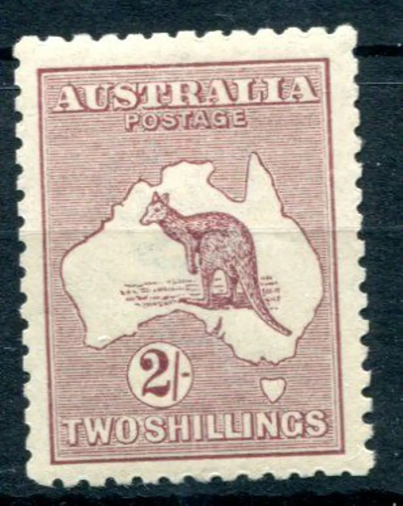 2/- maroon. MUH. ACSC 38A, Cat. $750 Image 1++