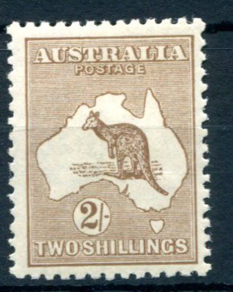2/- brown. Fine & fresh MUH. SG41, ACSC 37A, Cat. ... Image 1++