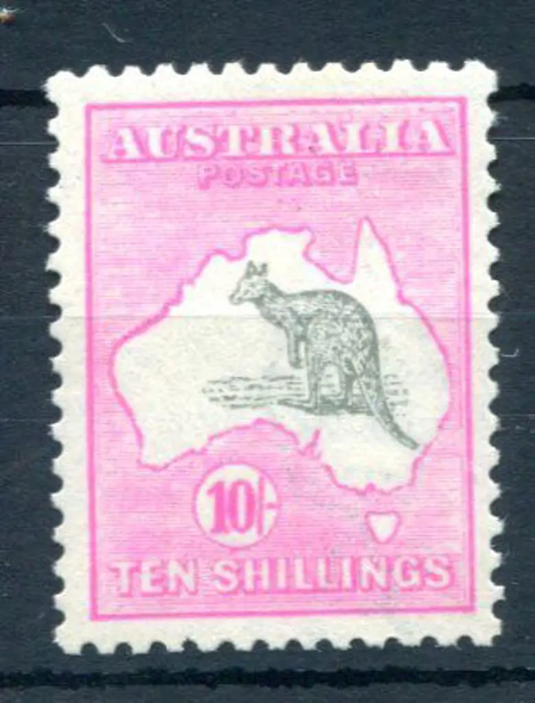 10/- grey & aniline pink. Superb MUH. An ... Image 1++