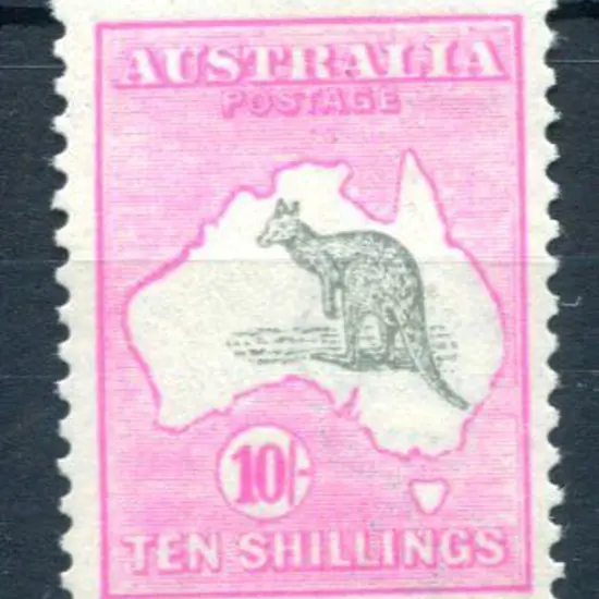 10/- grey & aniline pink. Superb MUH. An ...