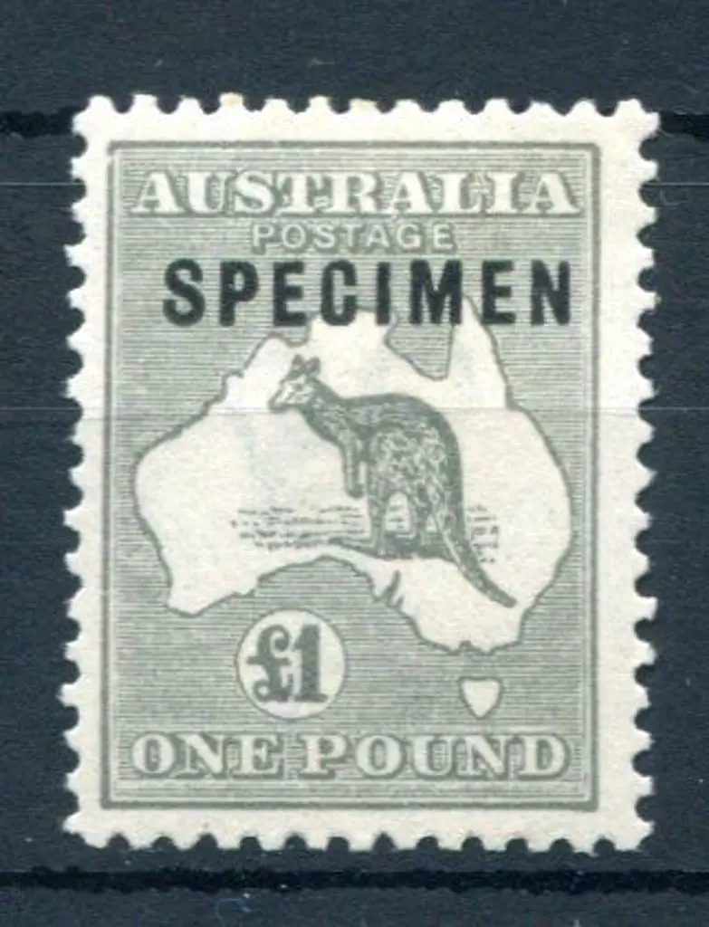 £1 deep grey ovptd "SPECIMEN" type C. MLH & well ... Image 1++