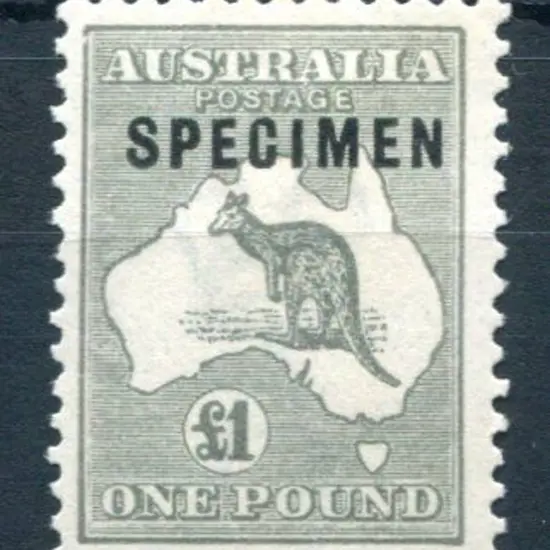 £1 deep grey ovptd "SPECIMEN" type C. MLH & well ...