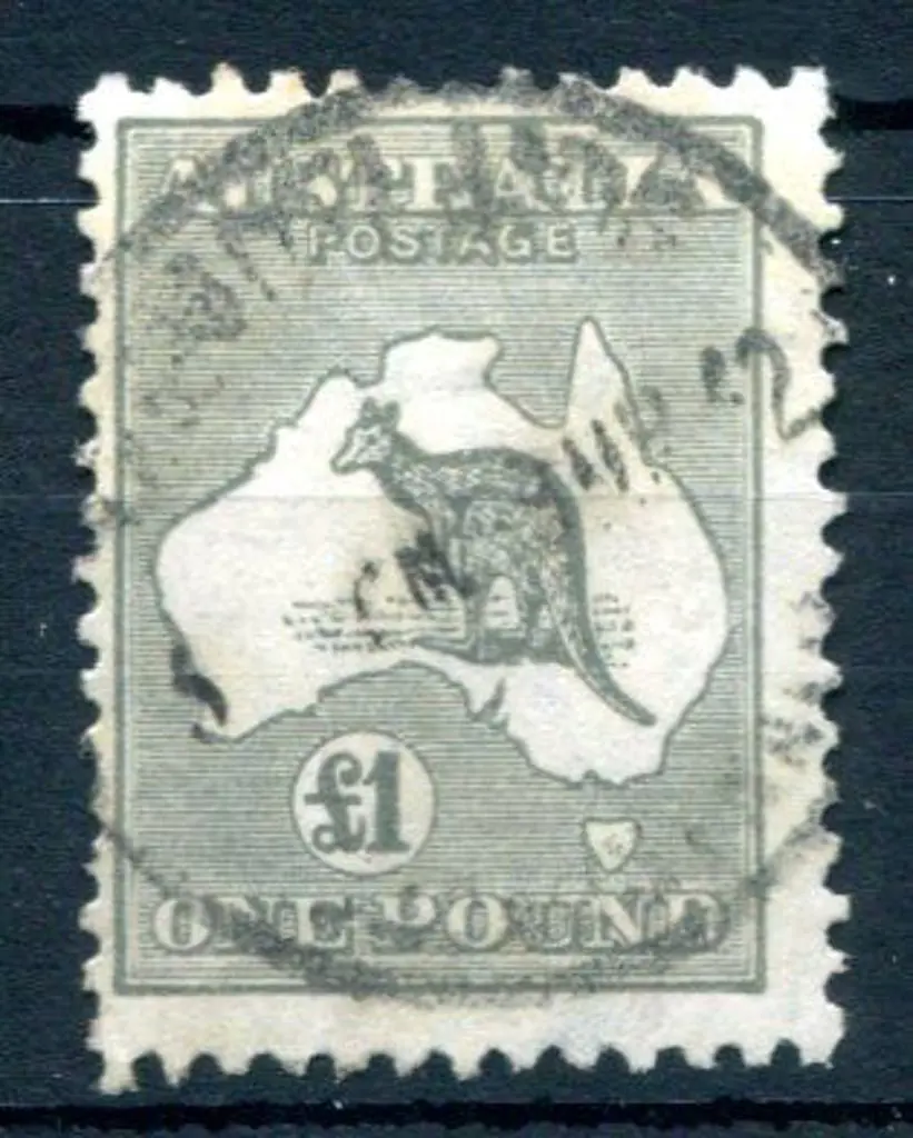 £1 deep grey. Fine used with a couple of short ... Image 1++