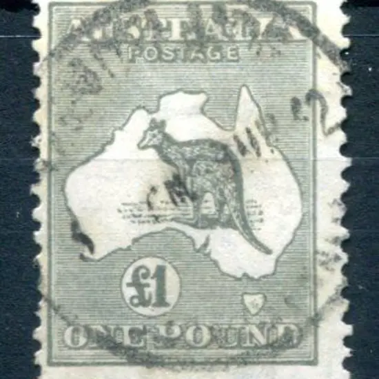 £1 deep grey. Fine used with a couple of short ...