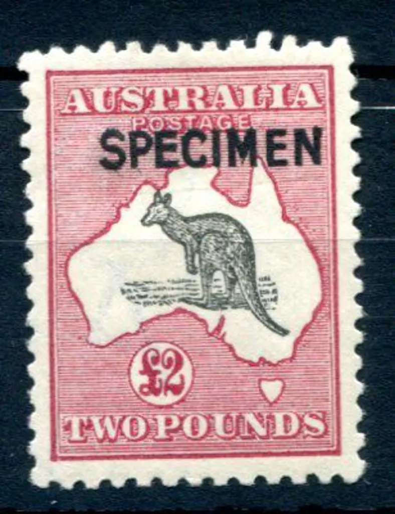 £2 grey black & crimson ovptd "SPECIMEN" type B. ... Image 1++