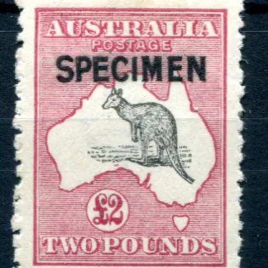 £2 grey-black & crimson ovptd "SPECIMEN" type B ...