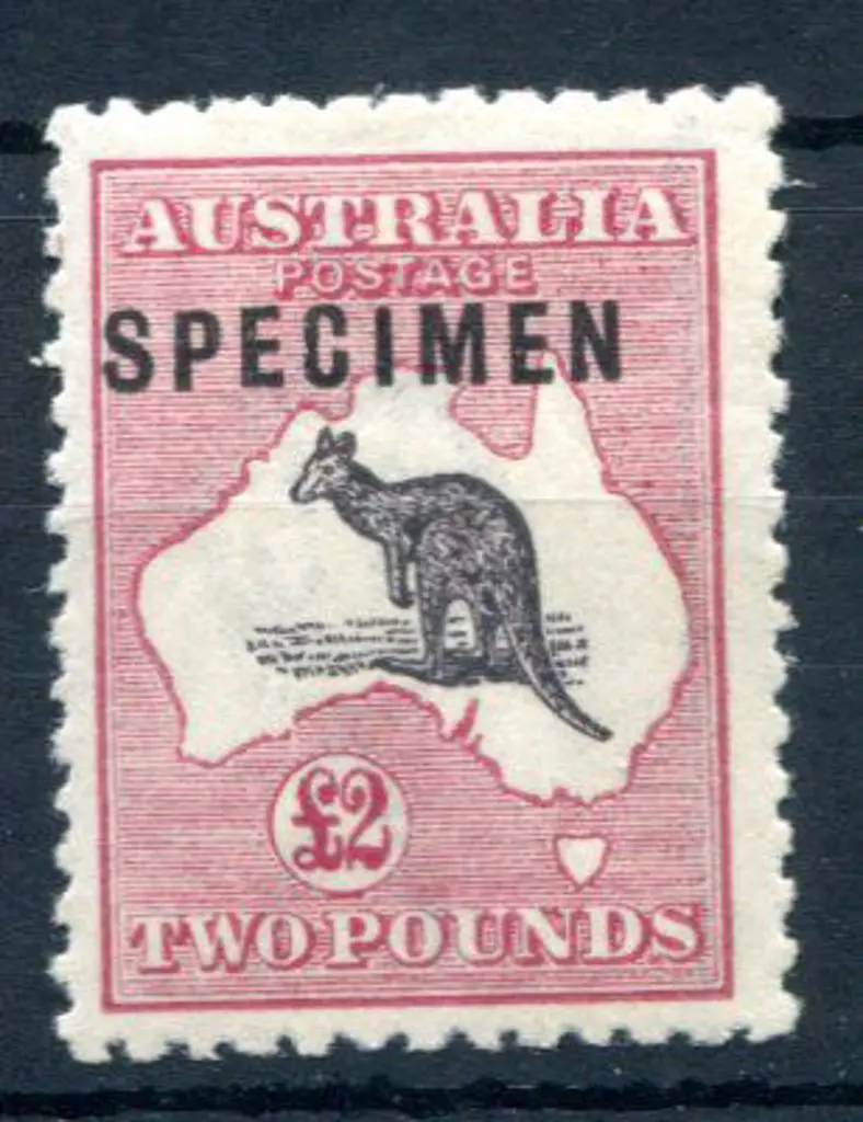 £2 purple black & rose ovptd "SPECIMEN" type C. ... Image 1++