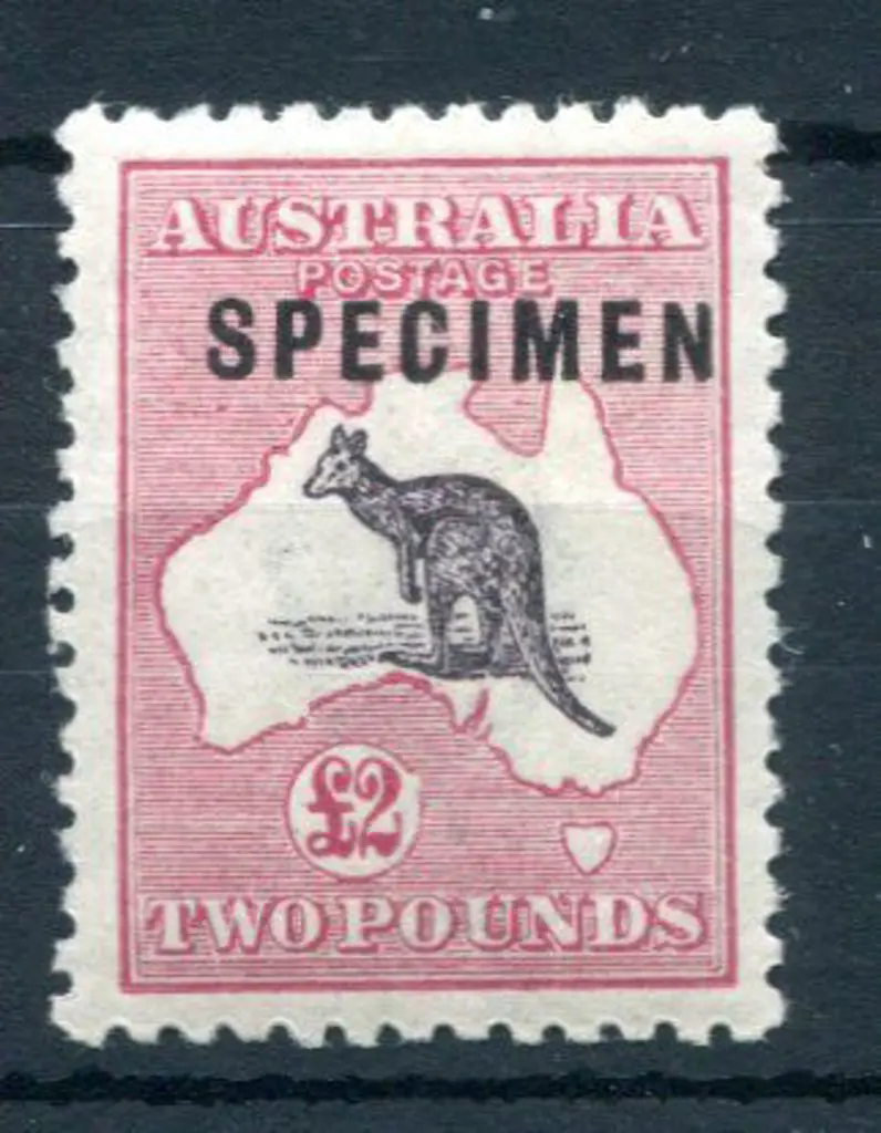 £2 purple black & rose ovptd "SPECIMEN" type C. ... Image 1++