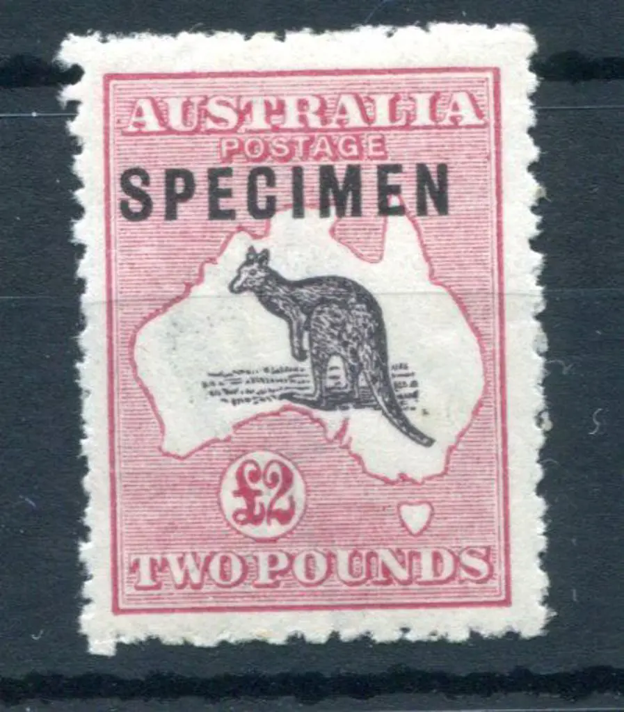 £2 purple-black & rose ovptd "SPECIMEN" type C. ... Image 1++