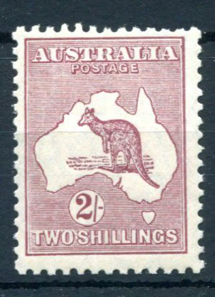 1929/30 Small Multiple Watermark 2/- maroon with ... Image 1++