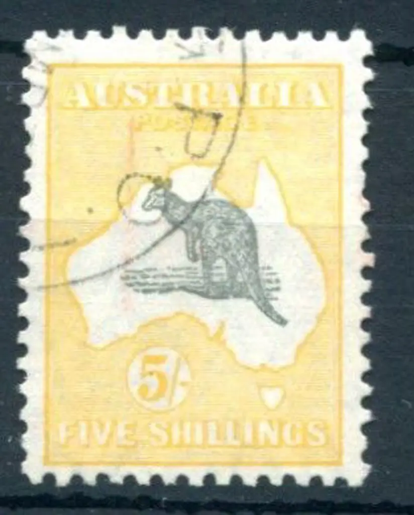 1929/30 Small Multiple Watermark 5/- grey & ... Image 1++