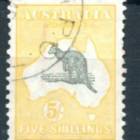1929/30 Small Multiple Watermark 5/- grey & ...