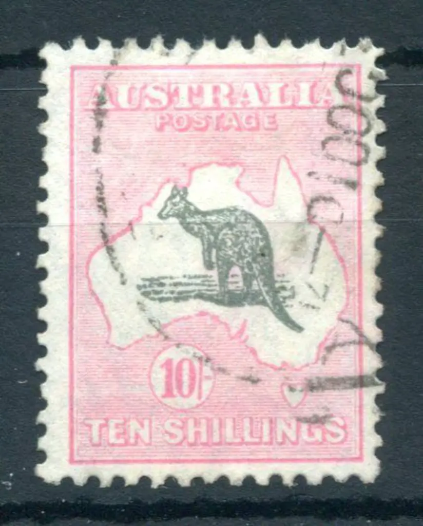 1929/30 Small Multiple Watermark 10/- grey & pale ... Image 1++