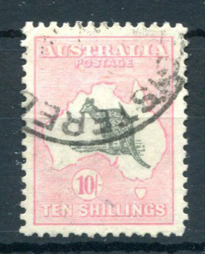 1929/30 Small Multiple Watermark 10/- grey & pale ... Image 1++