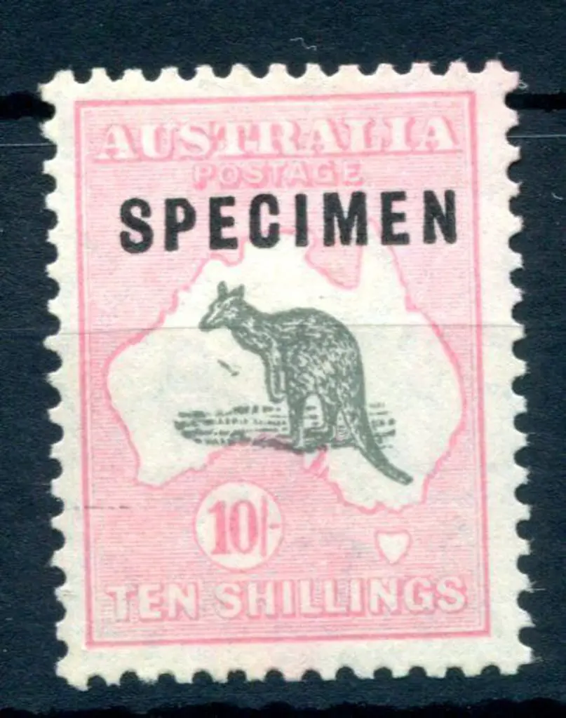 1929/30 Small Multiple Watermark 10/- grey & pale ... Image 1++