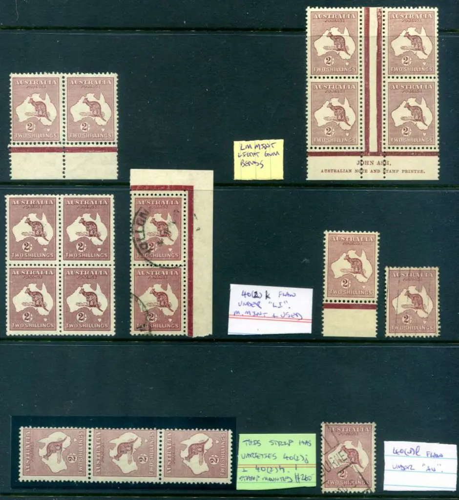 1931/47 CofA 2/- maroon John Ash imprint block of ... Image 1++
