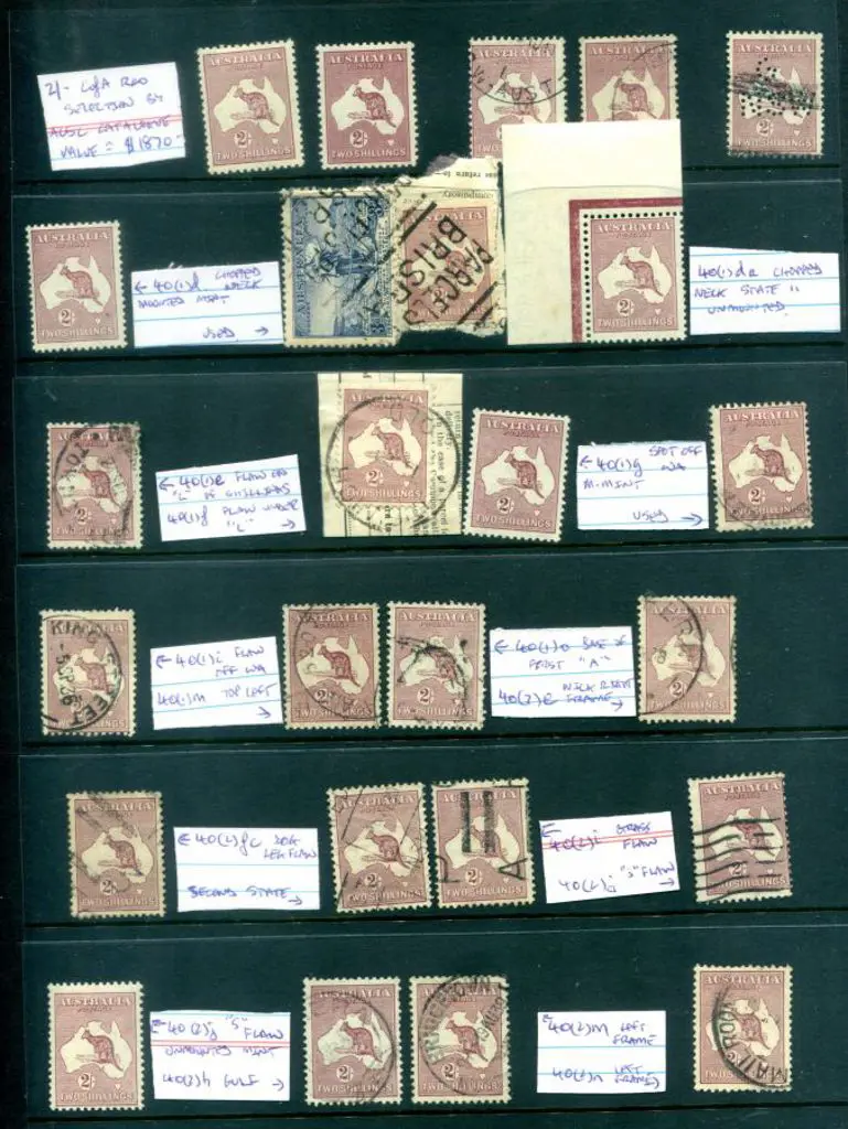 1931/47 CofA 2/- maroon page of annotated ... Image 1++