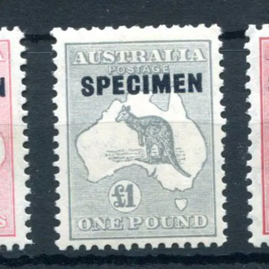 1931/47 CofA 10/-, £1 & £2 "SPECIMEN" ovptd set ...