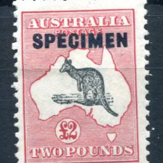 1931/47 CofA £2 grey-black & rose crimson ovptd ...