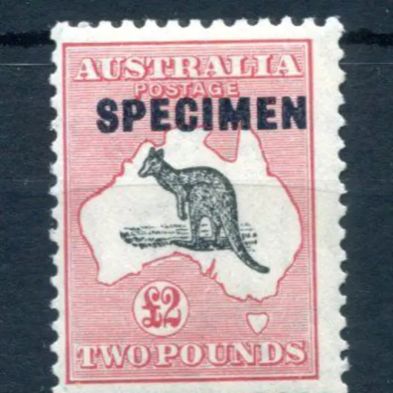 1931/47 CofA £2 grey-black & rose crimson ovptd ...