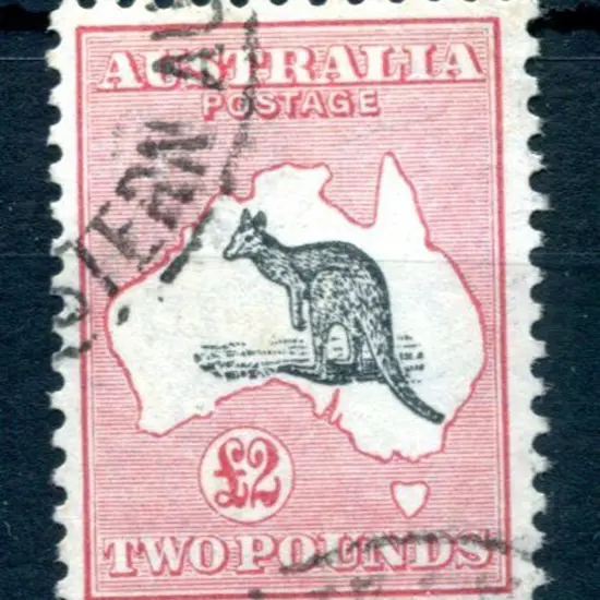 1931/47 CofA £2 grey black & rose crimson. Fine ...