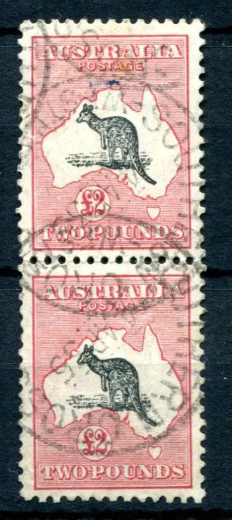 1931/47 CofA £2 black & rose A stunning fine used ... Image 1++