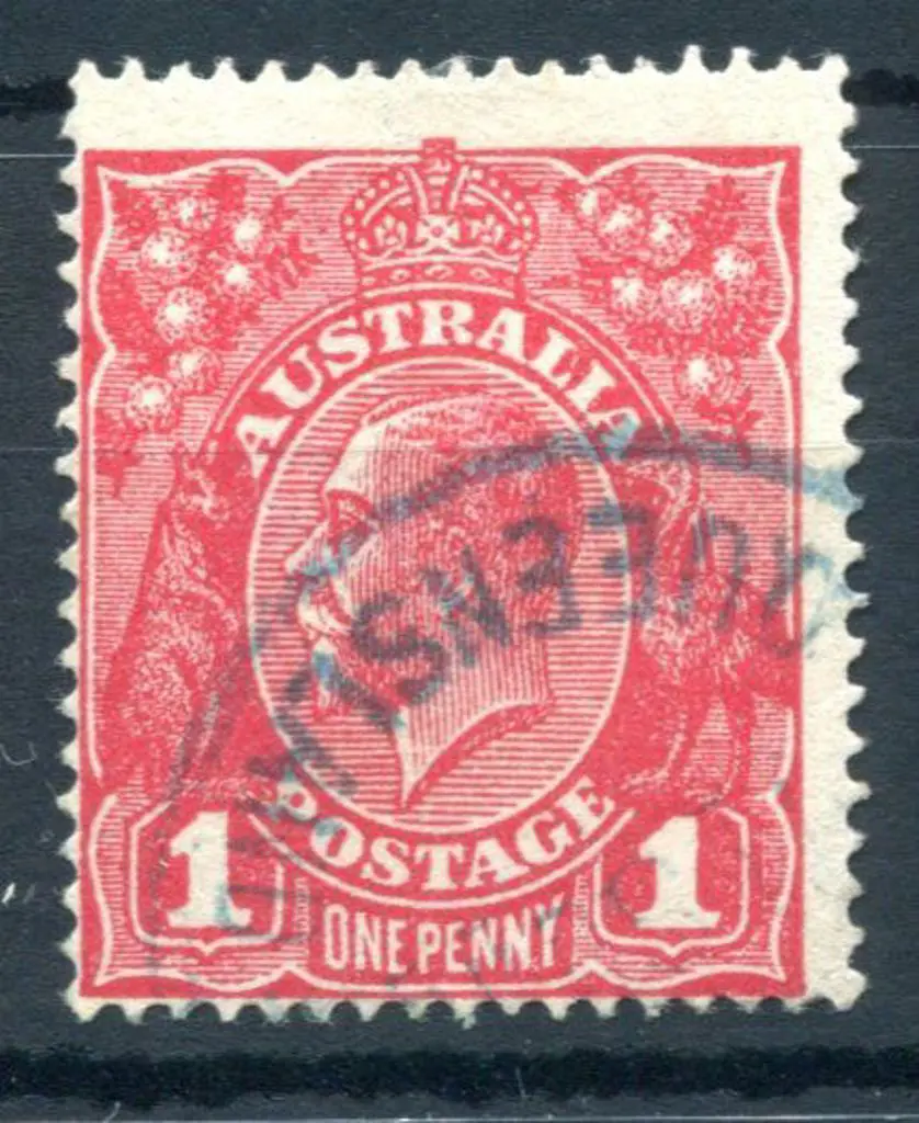 1914-20 Single Watermark 1d carmine-red Die III ... Image 1++