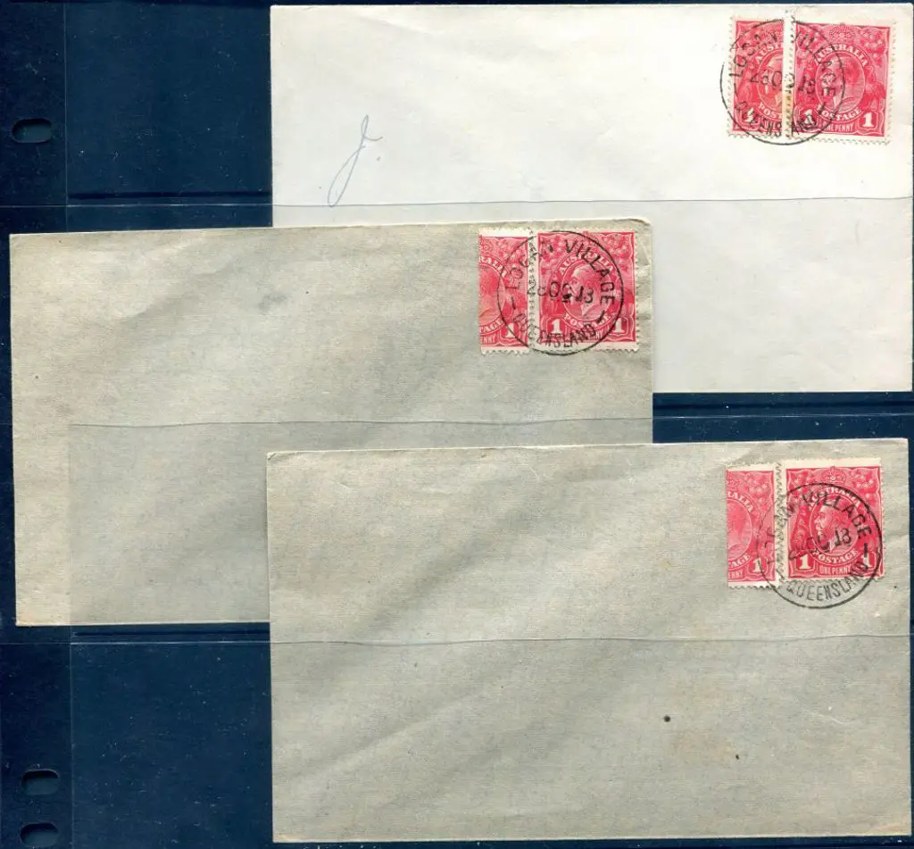 1914-20 Single Watermark 1d red plus vertical ... Image 1++