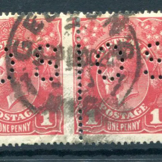 1914-20 Single Watermark 1d red-brown on smooth ...