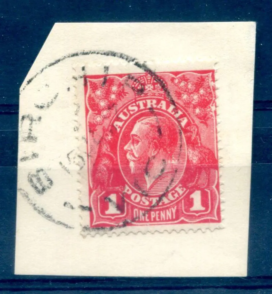 1914-20 Single Watermark 1d deep scarlet (aniline, ... Image 1++
